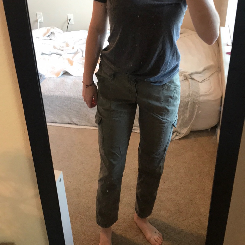 Army green cargo pants